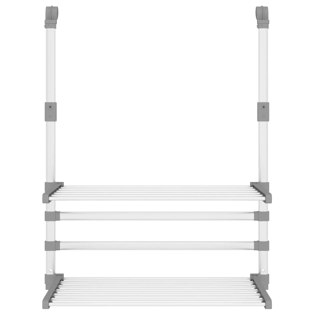 Tørkestativ for balkong 54x25x42 cm aluminium