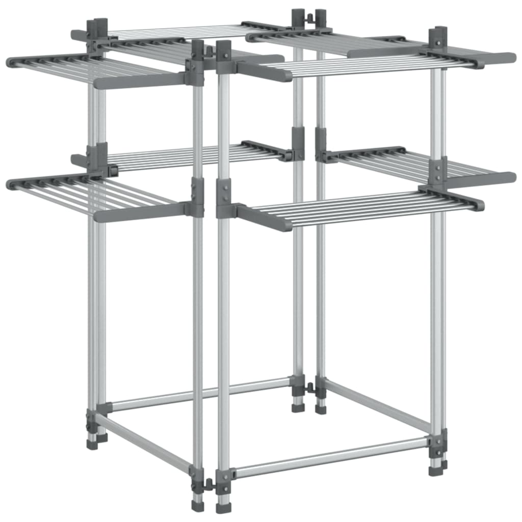 Tørkestativ 107x107x120 cm aluminium