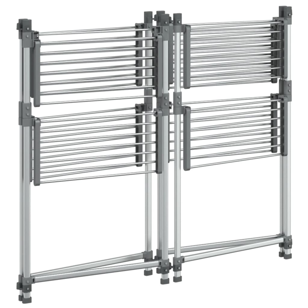 Tørkestativ 107x107x120 cm aluminium