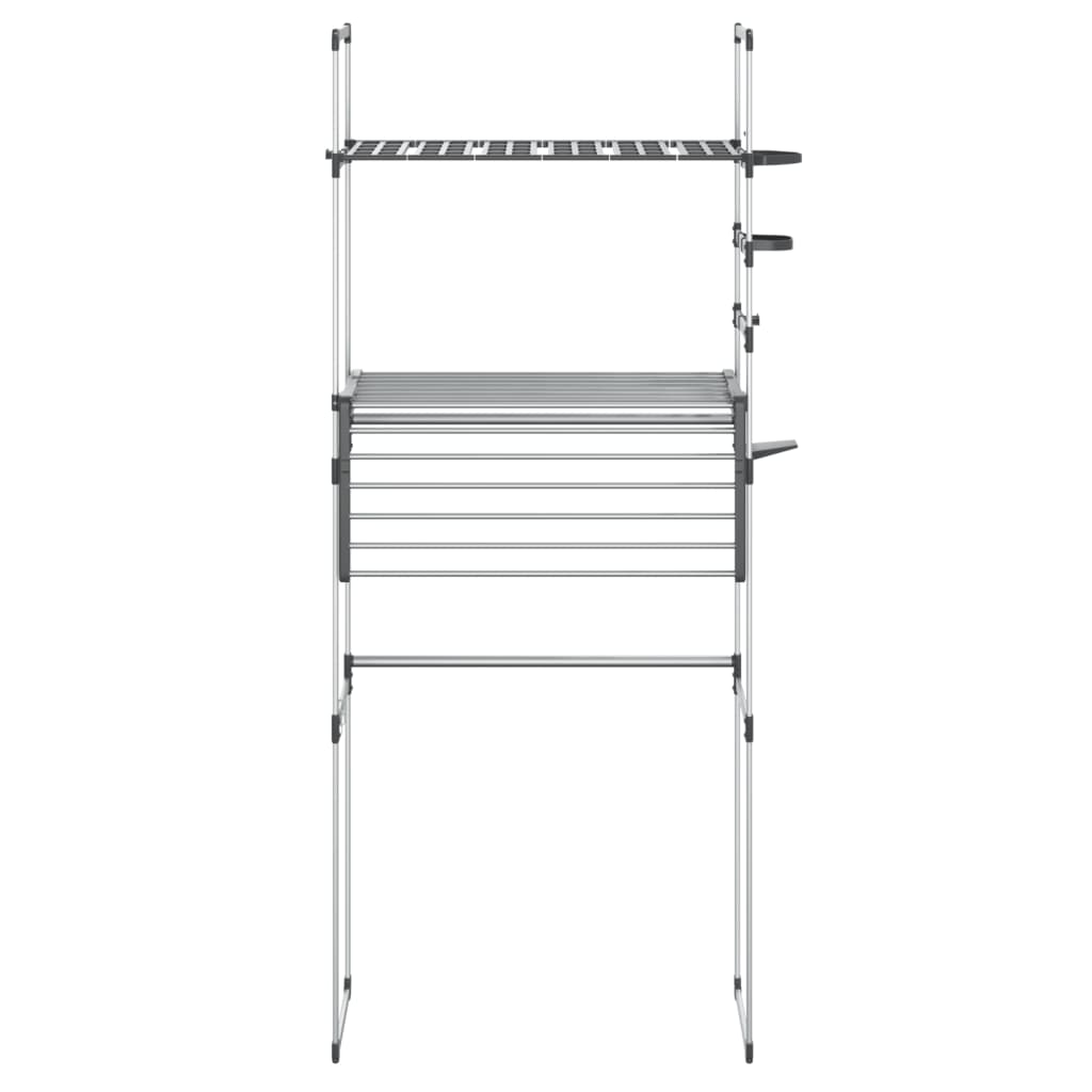 Hylle til vaskemaskin 77x52x192 cm aluminium