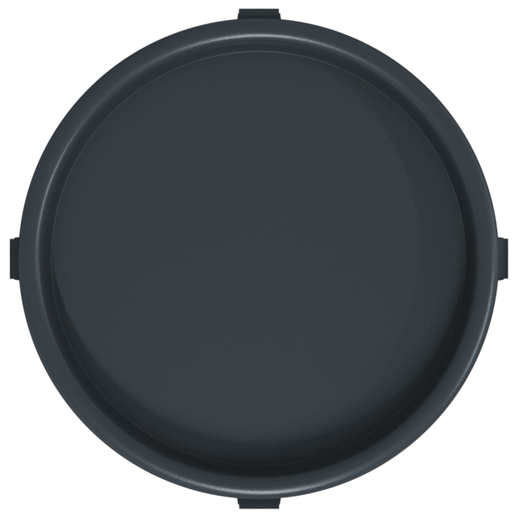 Plantevogner med hjul 2 stk grå diameter 34 cm 35 kg