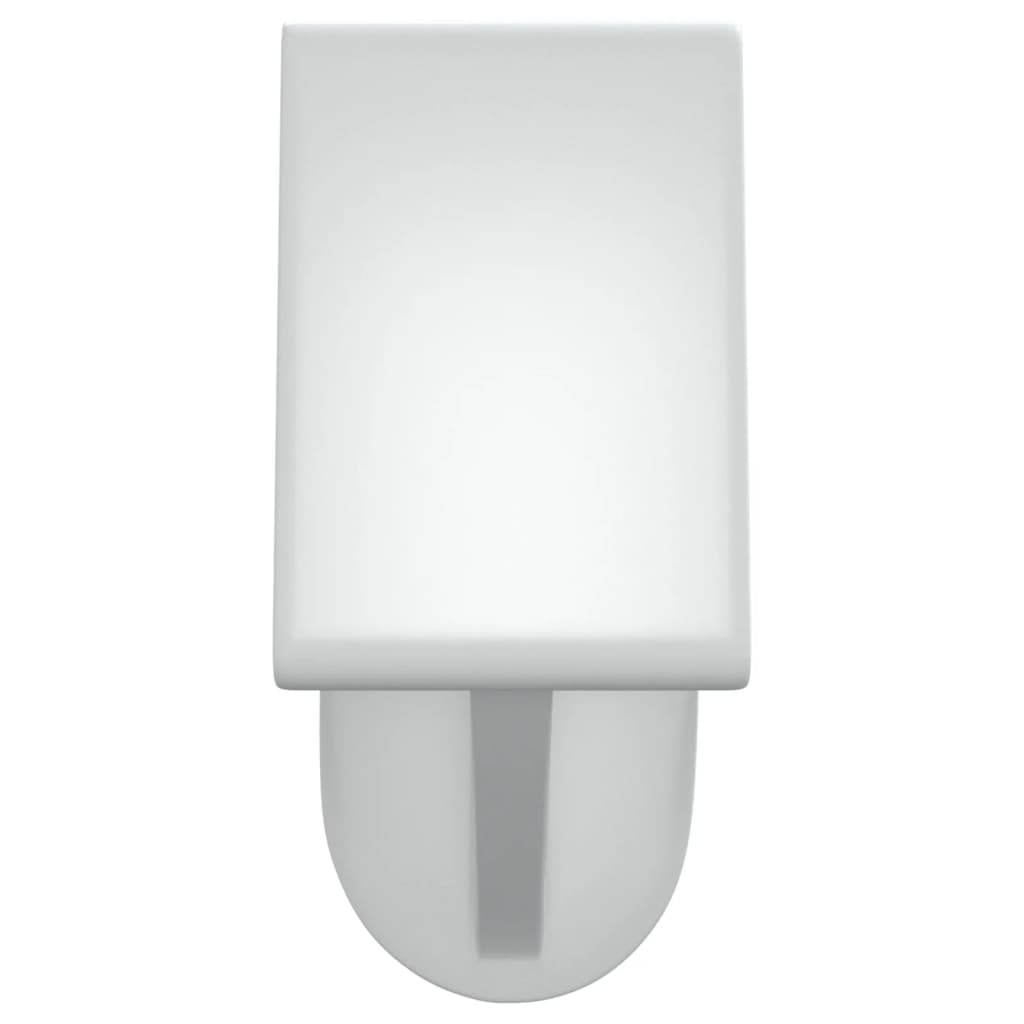 Gardinstenger 2 stk hvit og sølv 60-105 cm aluminium
