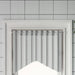 Gardinstenger 2 stk hvit og sølv 60-105 cm aluminium