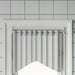 Gardinstenger 2 stk hvit og sølv 60-105 cm aluminium