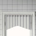 Gardinstenger 2 stk hvit og sølv 90-135 cm aluminium