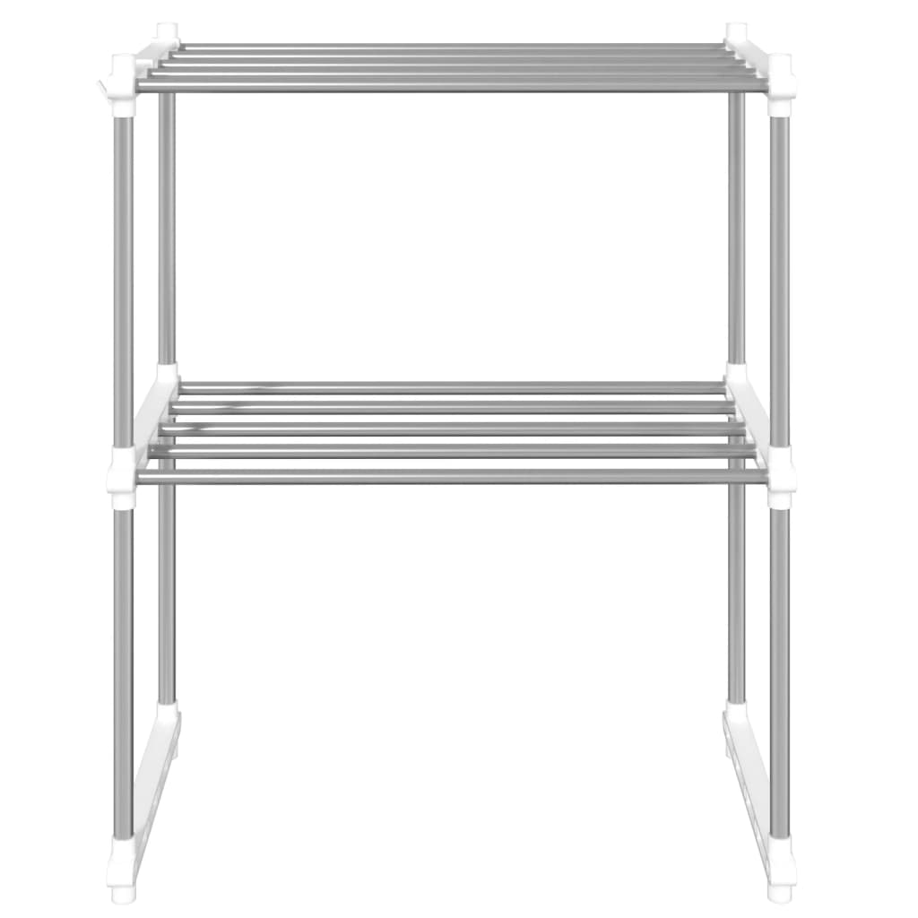 Hylle til mikrobølgeovn hvit 51x27x63 cm aluminium