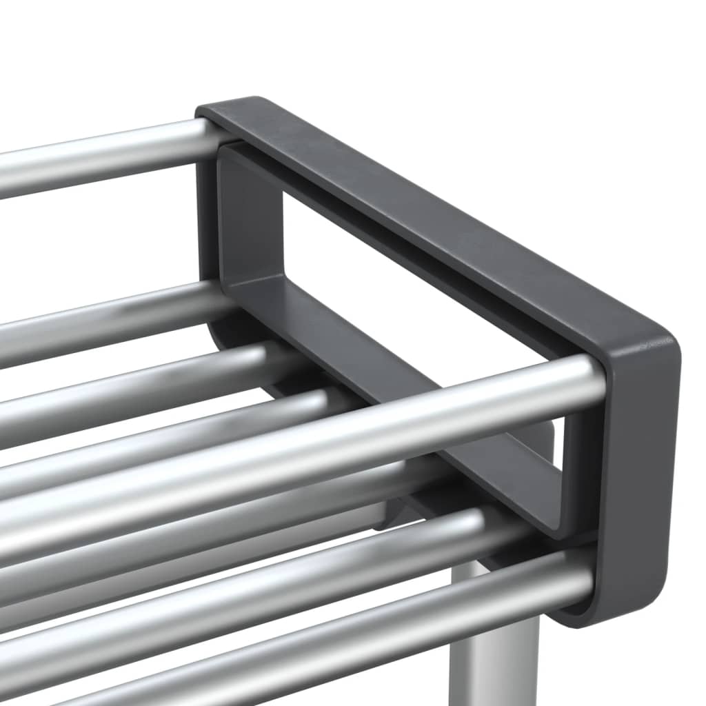 Oppbevaringsvogn 59x20x75 cm aluminium