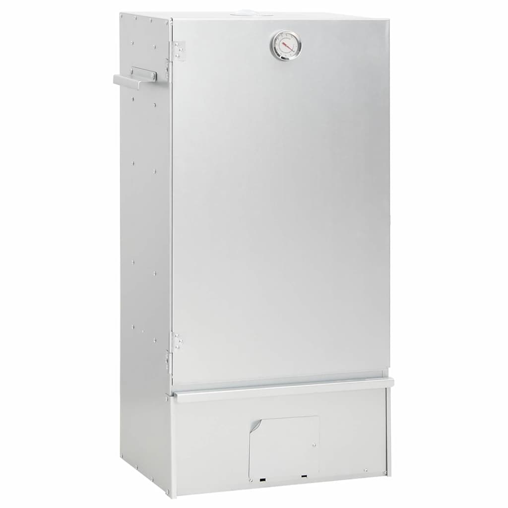 Røykgrill med treflis 44,5x29x83 cm galvanisert stål vidaXL