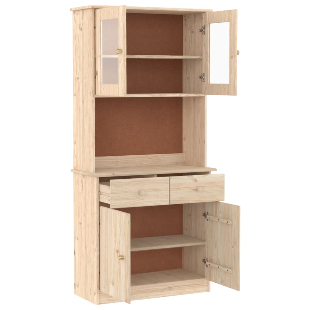 Highboard ALTA 77x35x165 cm heltre furu