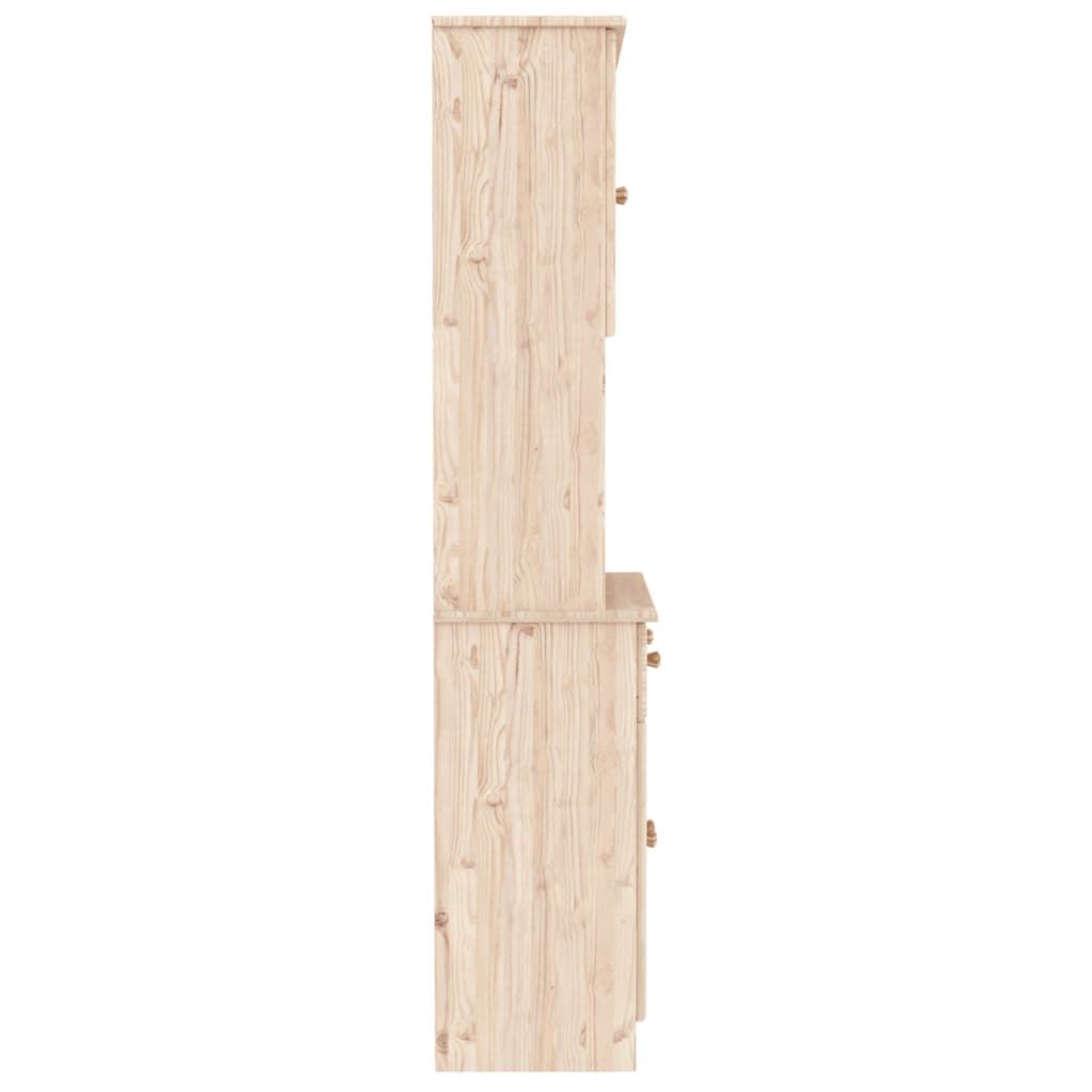 Highboard ALTA 77x35x165 cm heltre furu
