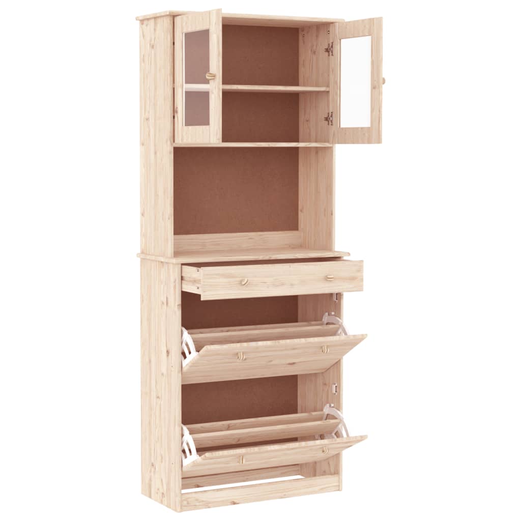 Highboard ALTA 77x35x188 cm heltre furu