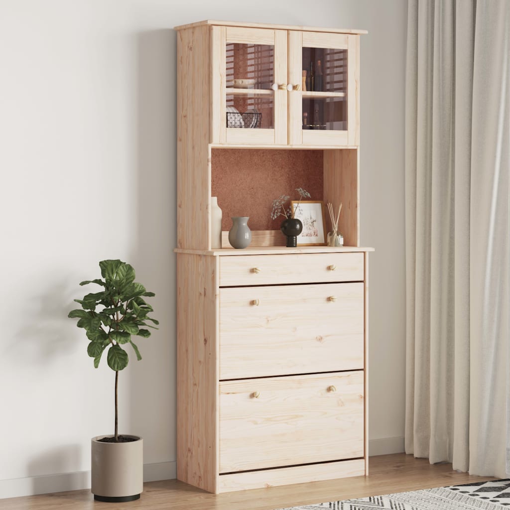 Highboard ALTA 77x35x188 cm heltre furu