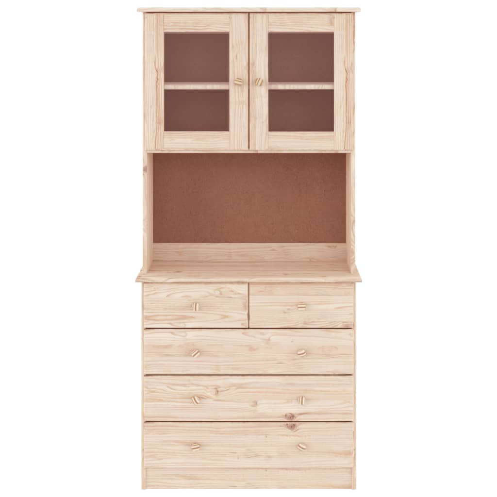 Highboard ALTA 77x35x165 cm heltre furu