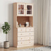 Highboard ALTA 77x35x165 cm heltre furu