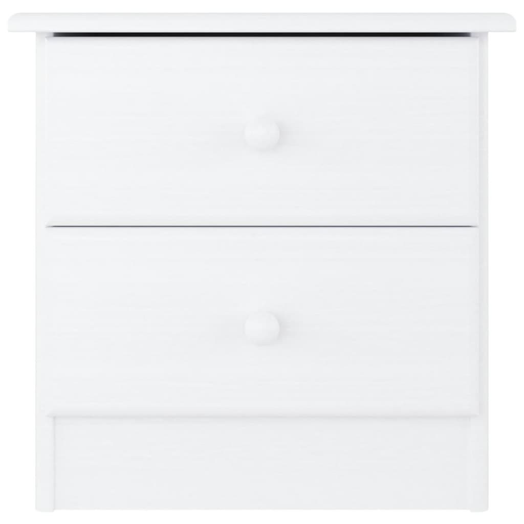 Nattbord ALTA hvit 41x35x41 cm heltre furu
