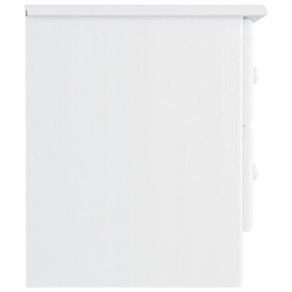 Nattbord ALTA hvit 41x35x41 cm heltre furu