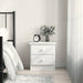 Nattbord ALTA hvit 41x35x41 cm heltre furu