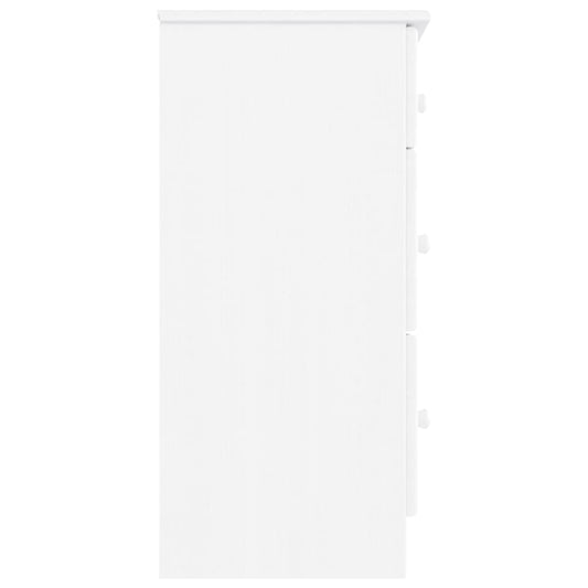 Kommode ALTA hvit 112x35x73 cm heltre furu