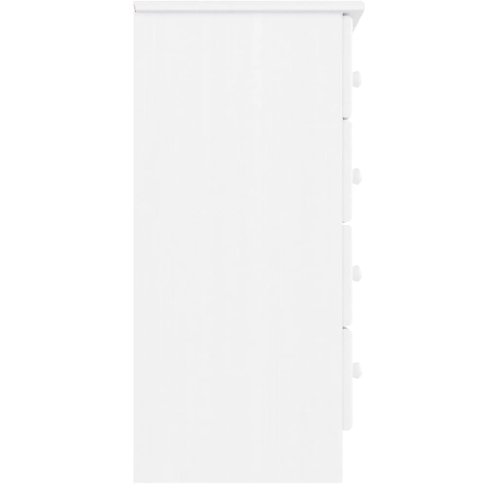 Kommode ALTA hvit 77x35x73 cm heltre furu