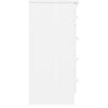 Kommode ALTA hvit 77x35x73 cm heltre furu