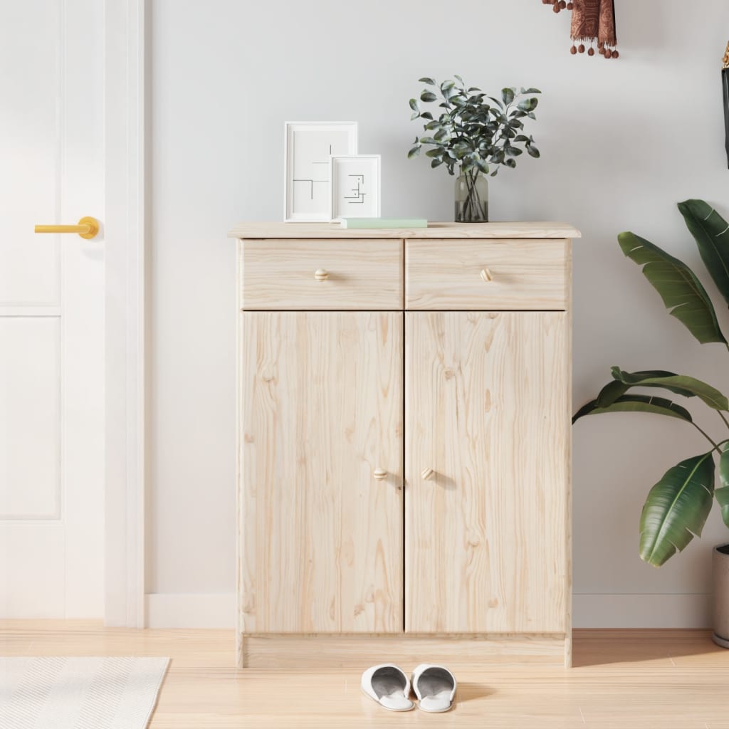 Skoskap ALTA 77x35x96 cm heltre furu