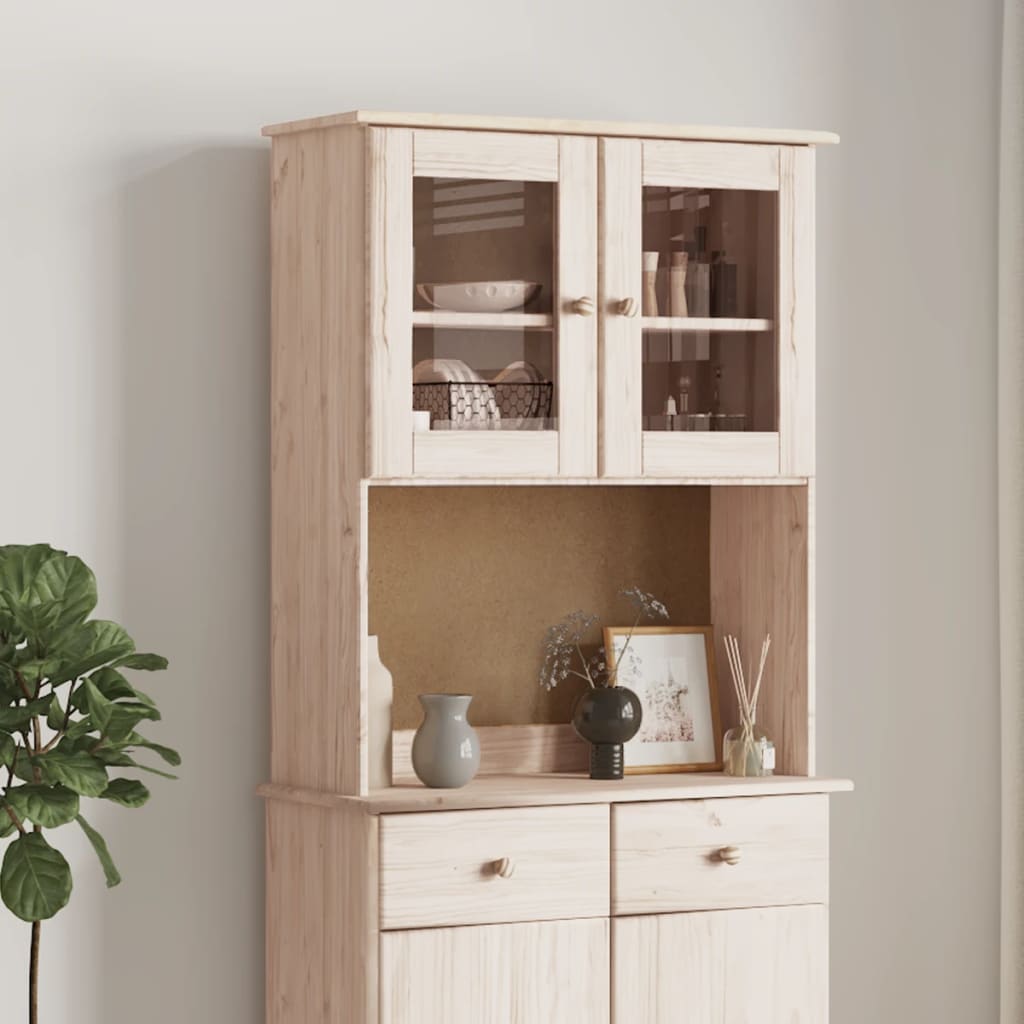 Topp til kommode ALTA 77x30x92 cm heltre furu