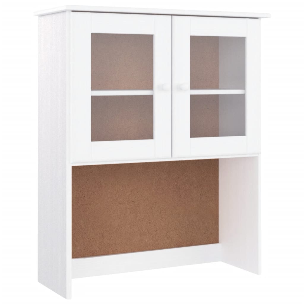 Topp til kommode ALTA hvit 77x30x92 cm heltre furu