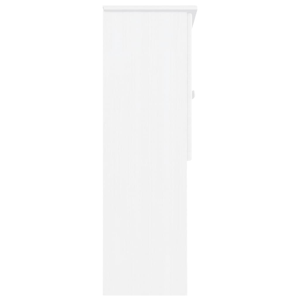 Topp til kommode ALTA hvit 77x30x92 cm heltre furu