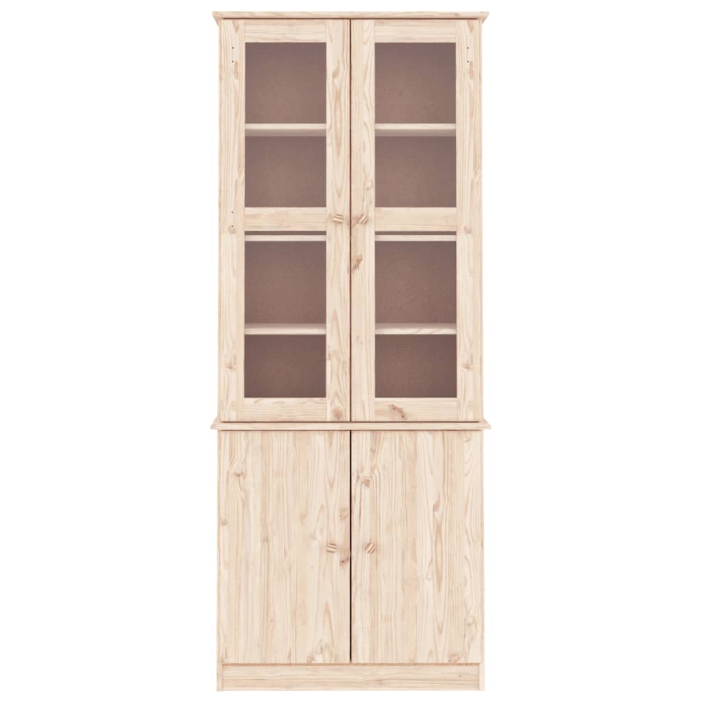 Vitrine ALTA 77x35x186,5 cm heltre furu