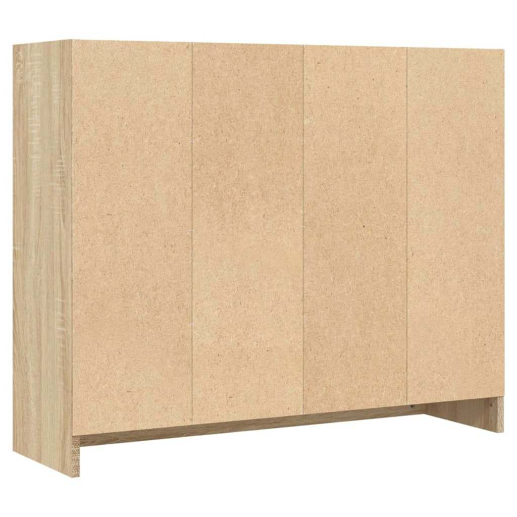 Skjenk sonoma eik 91x28x75 cm konstruert tre vidaXL