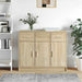 Skjenk sonoma eik 91x28x75 cm konstruert tre vidaXL