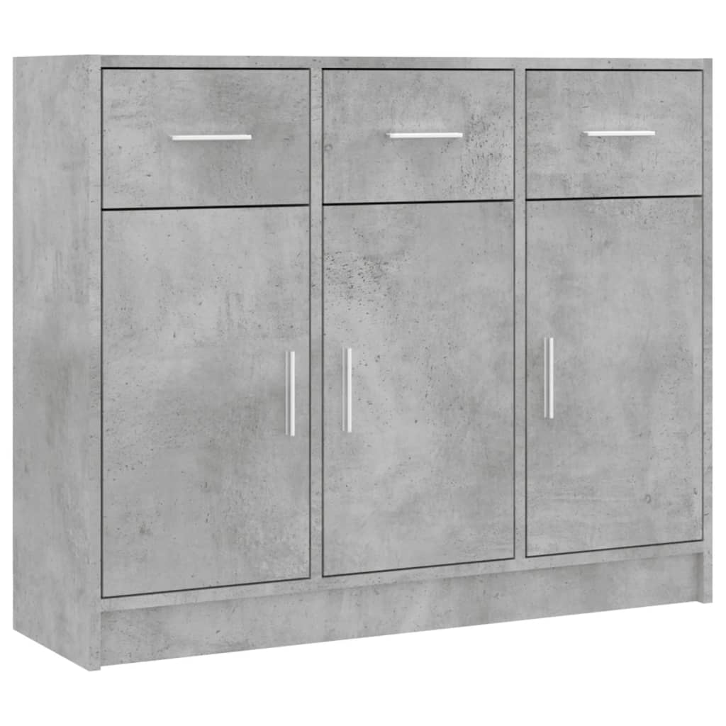 Skjenk betonggrå 91x28x75 cm konstruert tre vidaXL