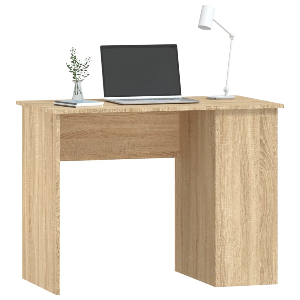 Skrivebord sonoma eik 100x55x75 cm konstruert tre