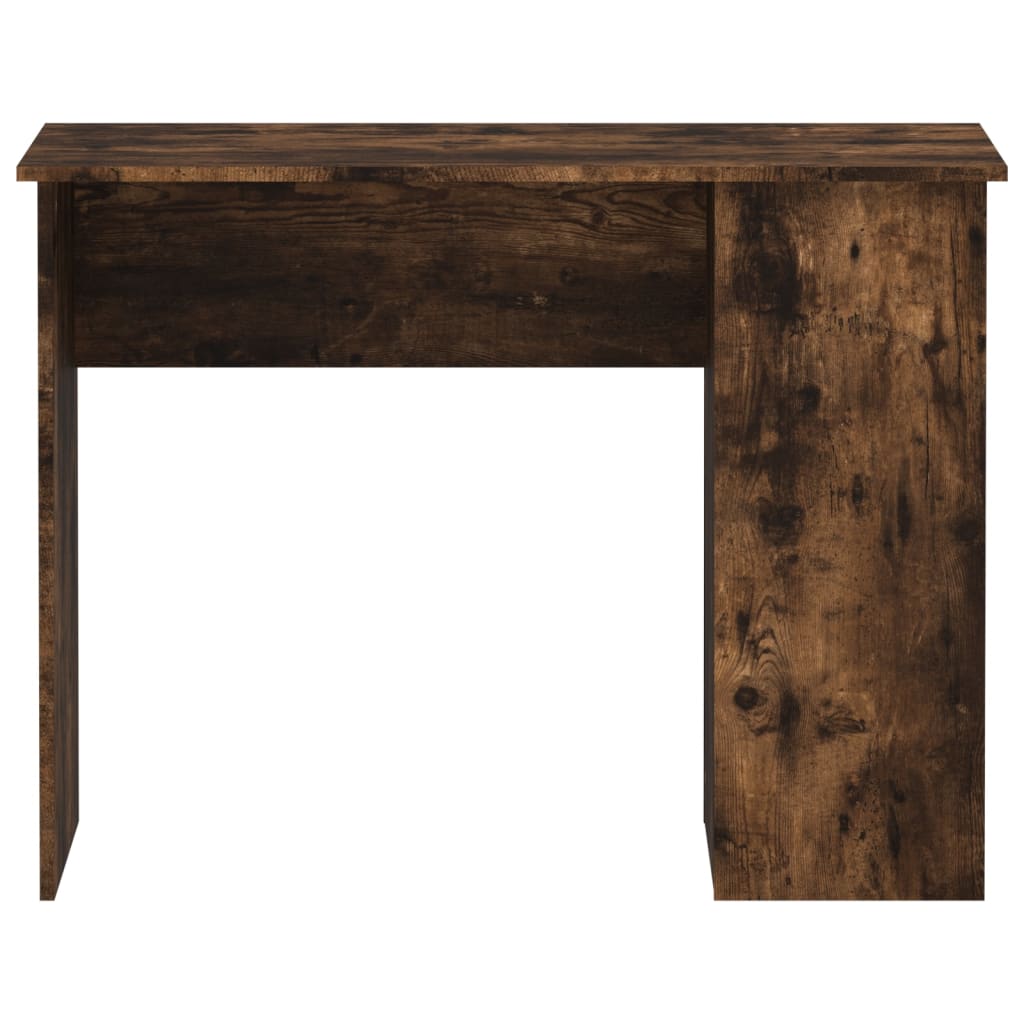 Skrivebord røkt eik 100x55x75 cm konstruert tre
