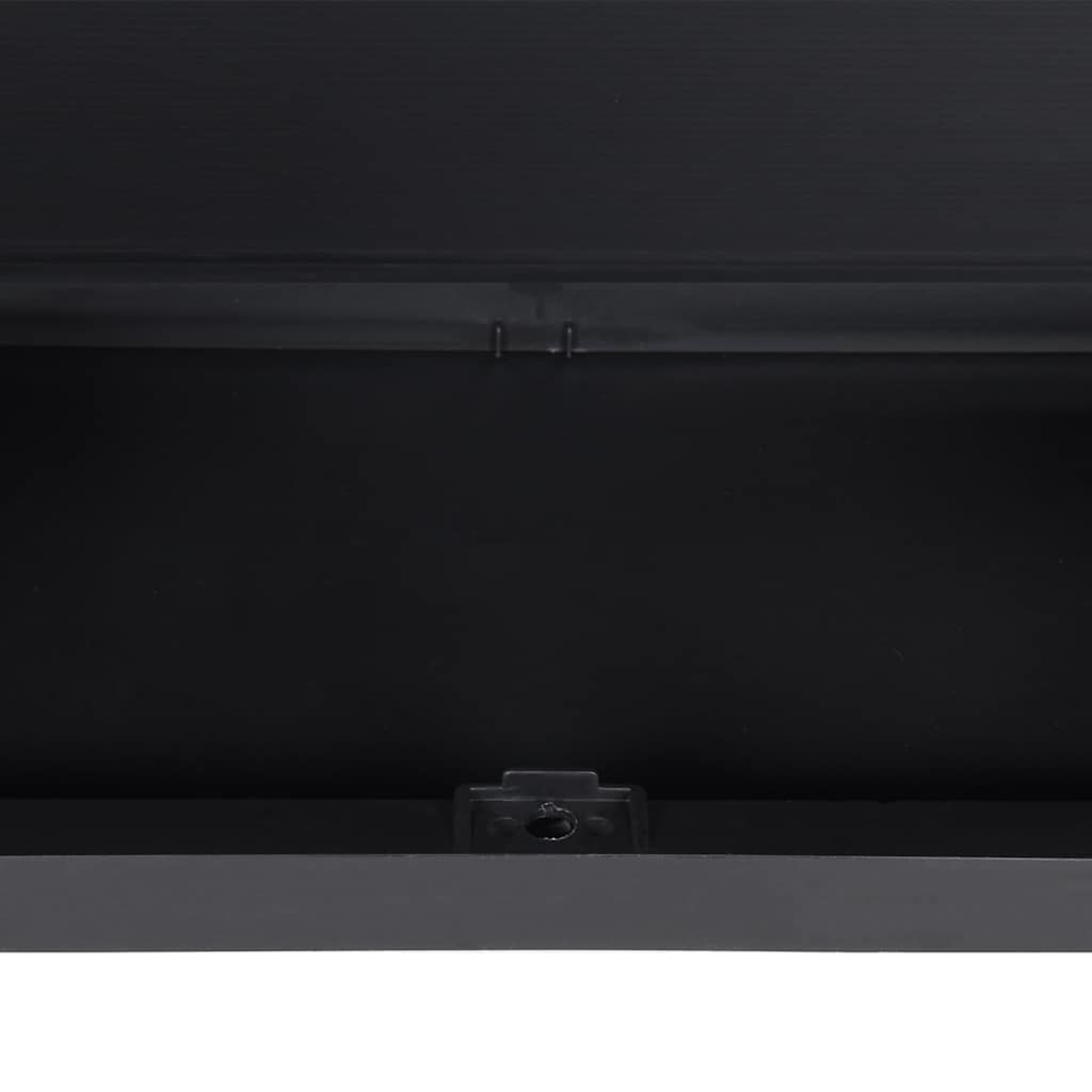 Oppbevaringsskap for hage grå og svart 65x37x165 cm PP vidaXL