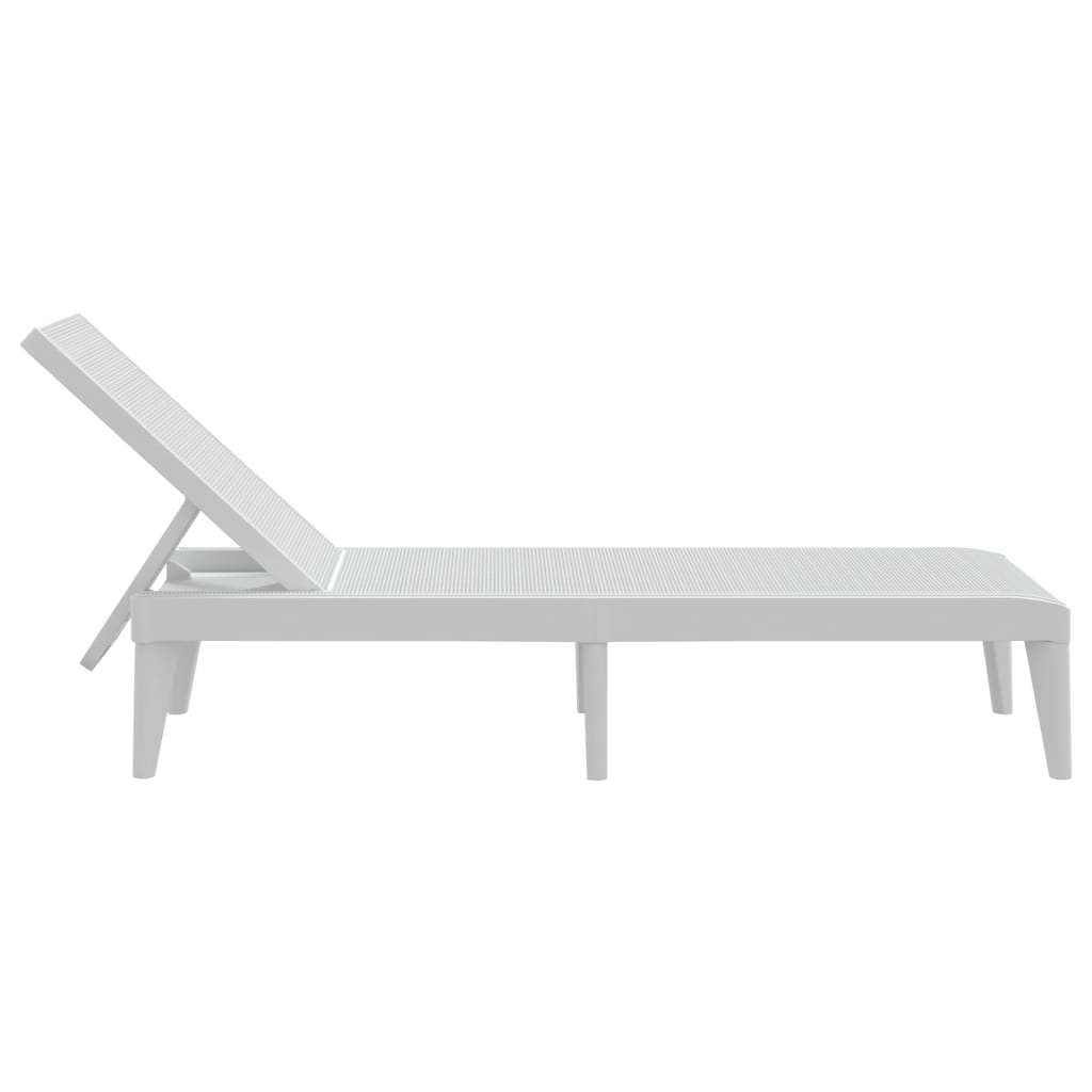 Solseng hvit 186x60x29 cm PP