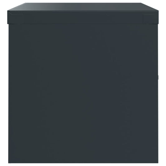 Arkivskap antrasitt 90x40x40 cm stål vidaXL