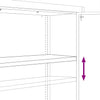 Arkivskap antrasitt 90x40x200 cm stål