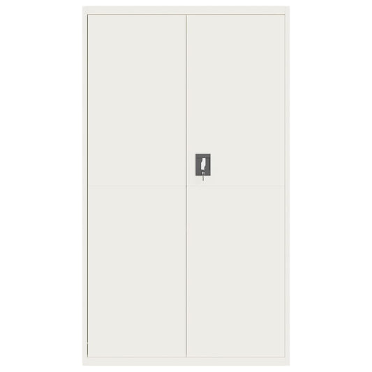 Arkivskap hvit 105x40x180 cm stål vidaXL