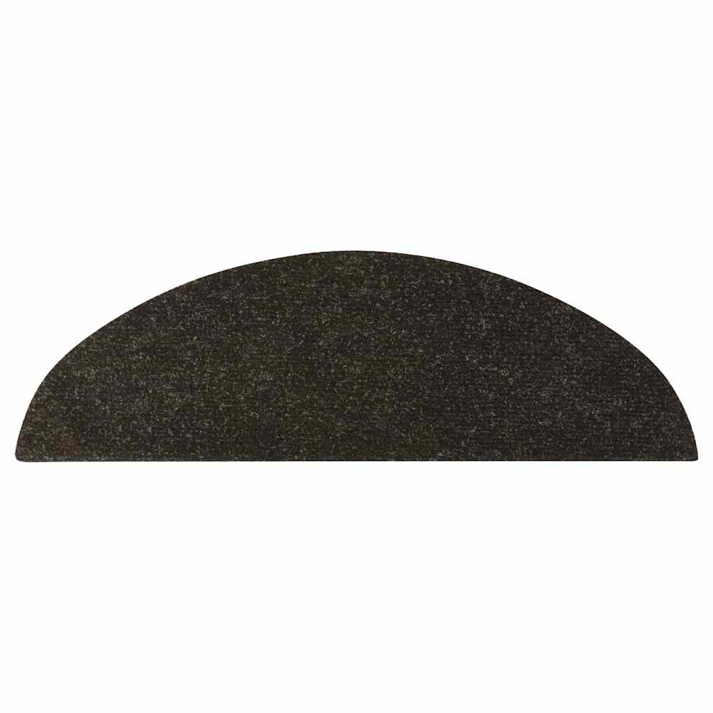 Selvklebende trappematter 10 stk antrasitt 56x17x3 cm