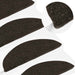 Selvklebende trappematter 10 stk antrasitt 56x17x3 cm