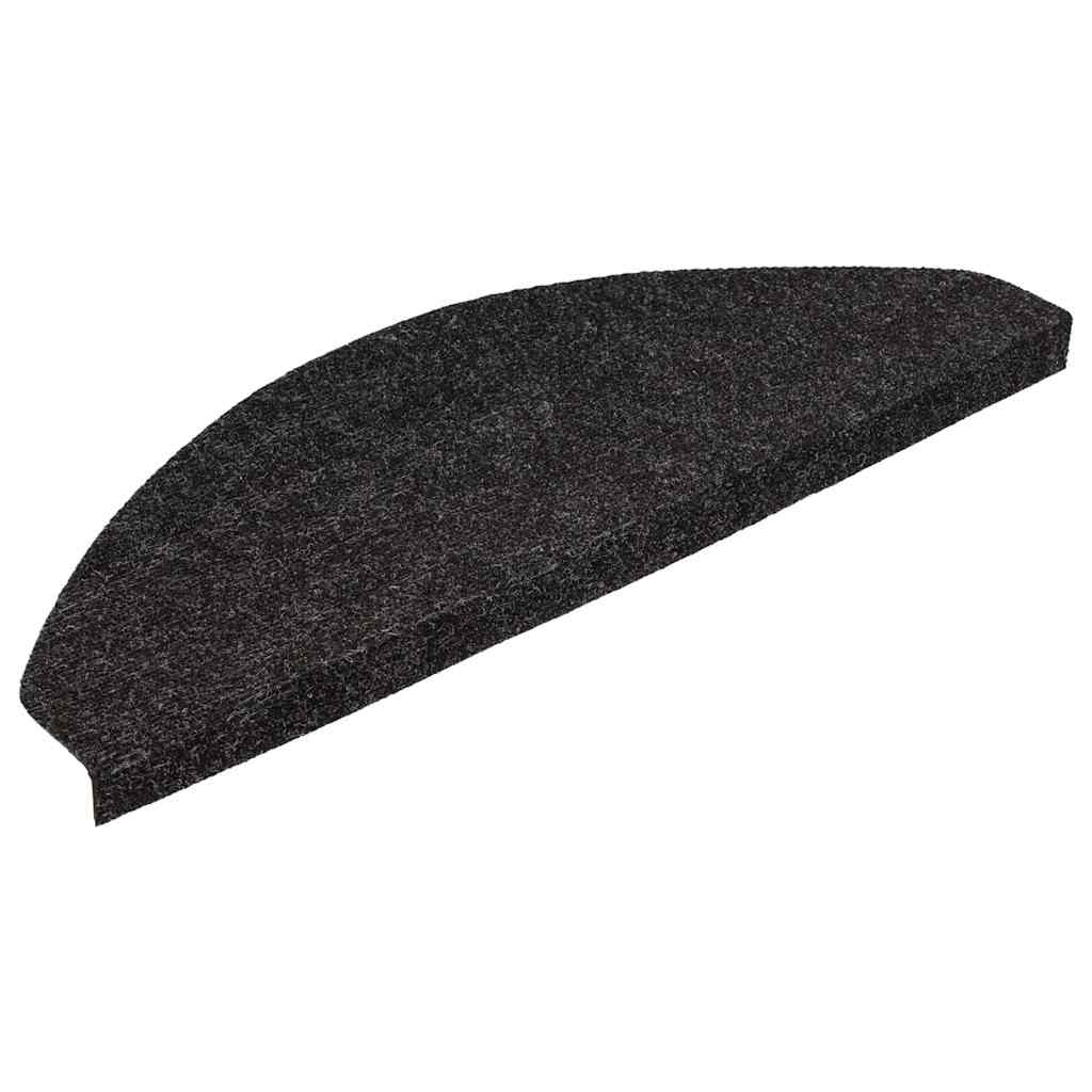 Selvklebende trappematter 10 stk antrasitt 65x22,5x3,5 cm