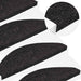 Selvklebende trappematter 10 stk antrasitt 65x22,5x3,5 cm