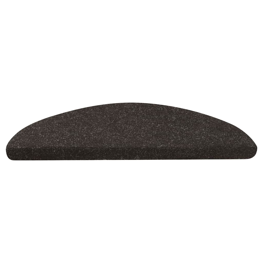 Selvklebende trappematter 10 stk svart 56x17x3 cm