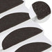 Selvklebende trappematter 10 stk svart 56x17x3 cm