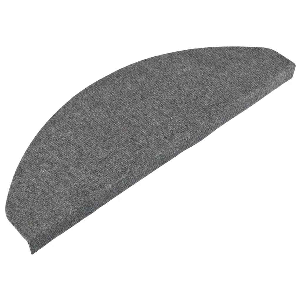 Selvklebende trappematter 10 stk grå 65x22,5x3,5 cm