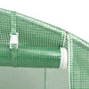 Drivhus med stålramme grønn 40 m² 10x4x2 m