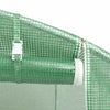 Drivhus med stålramme grønn 120 m² 20x6x2,85 m