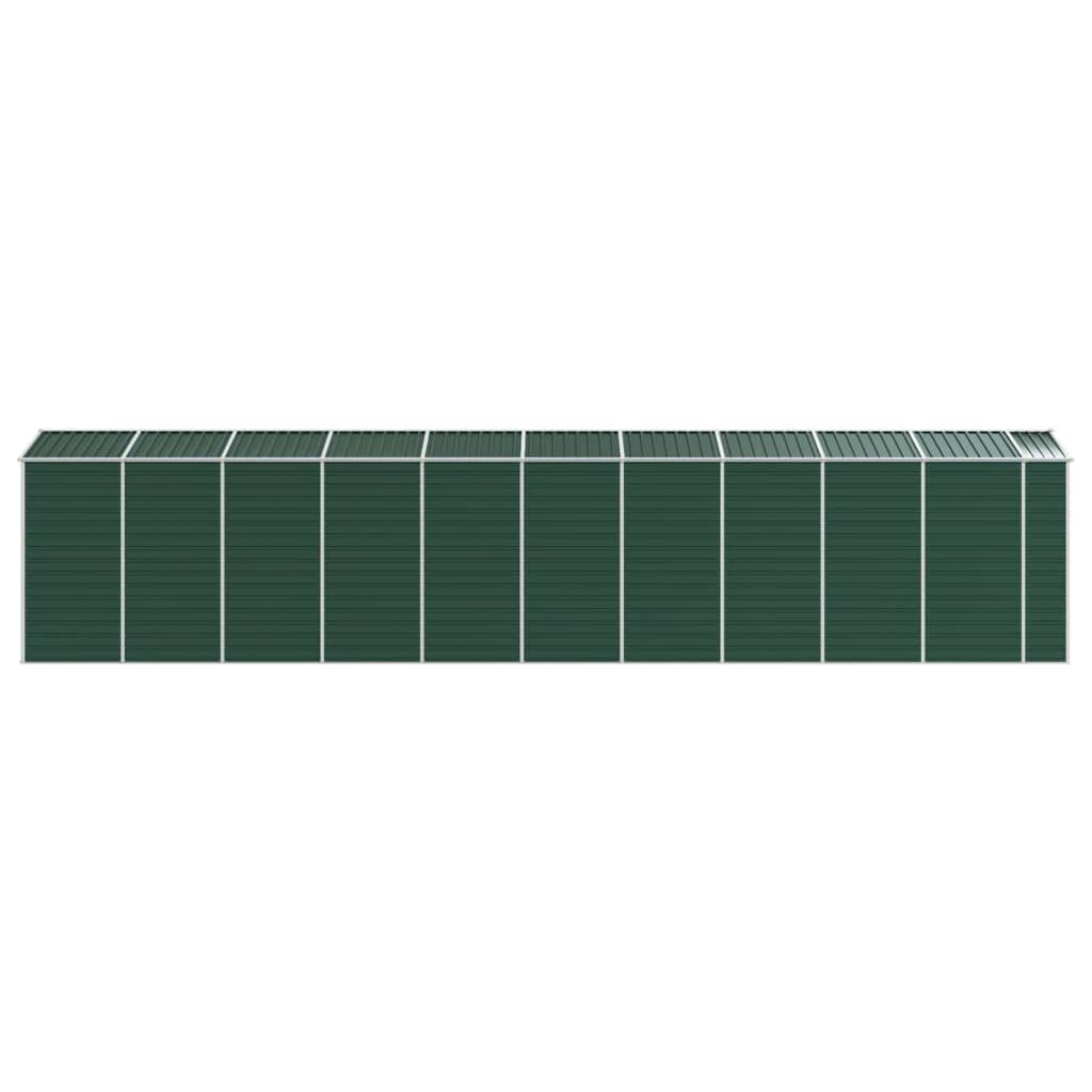 Hageskur grønn 191x895x198 cm galvanisert stål