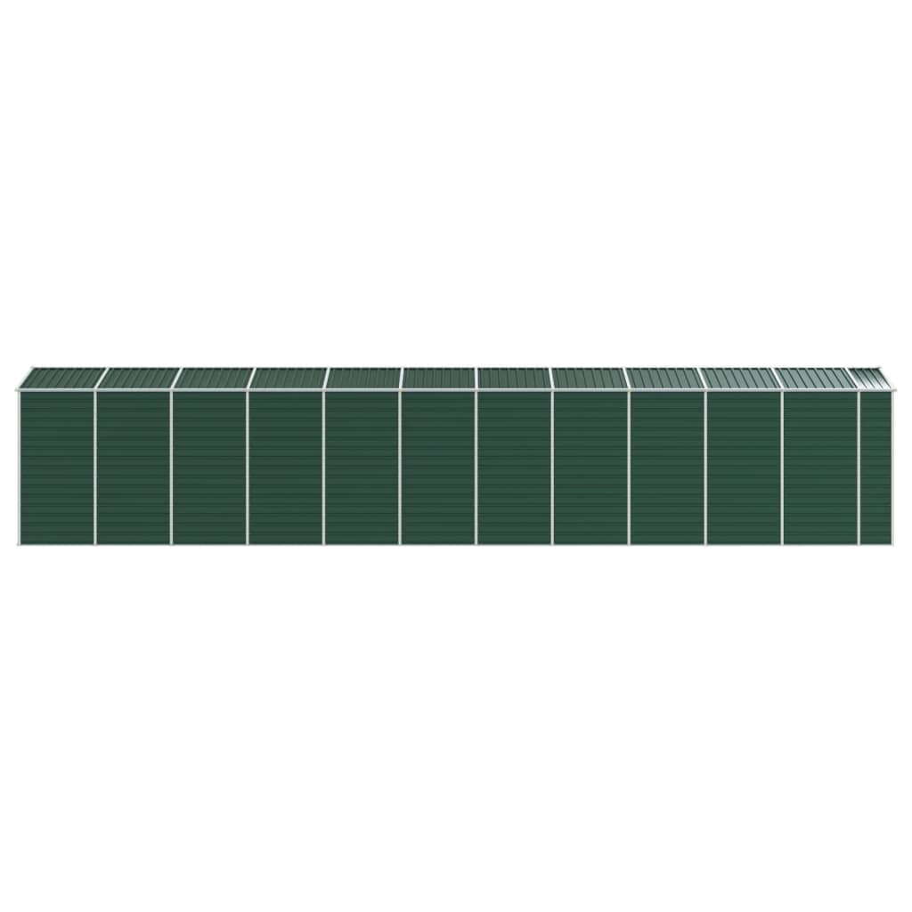 Hageskur grønn 191x980x198 cm galvanisert stål